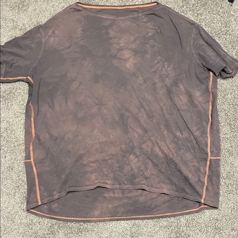 lululemon athletica Purple Tie-Dye Short Sleeve Tee